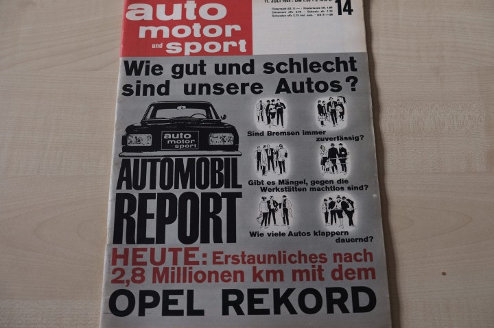 Deckblatt Auto Motor und Sport (14/1964)